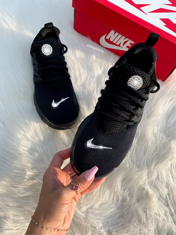 Nike Mujer Niñas Presto Swarovski Negras