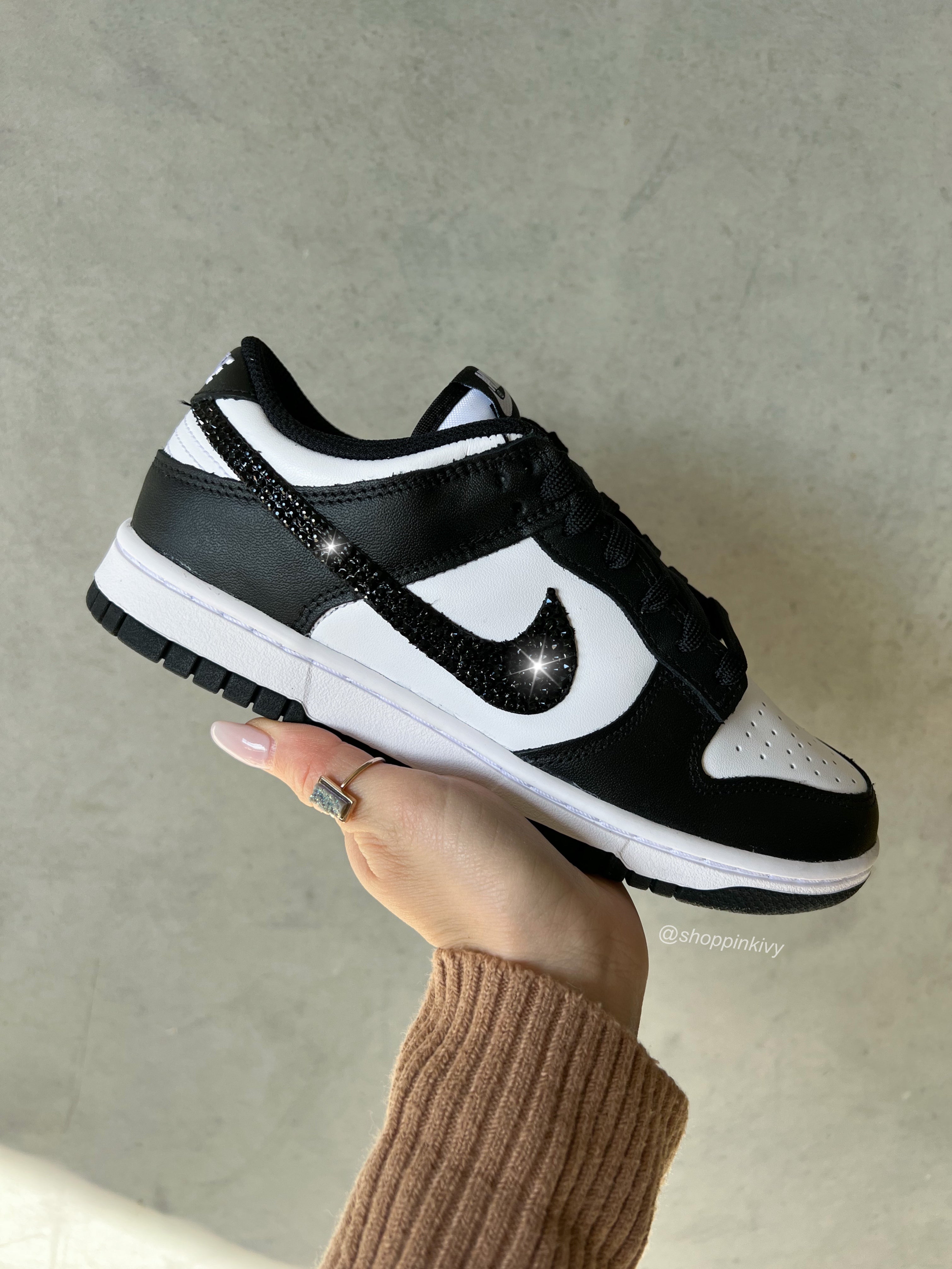 Zapatos Nike Dunk Panda Swarovski para mujer
